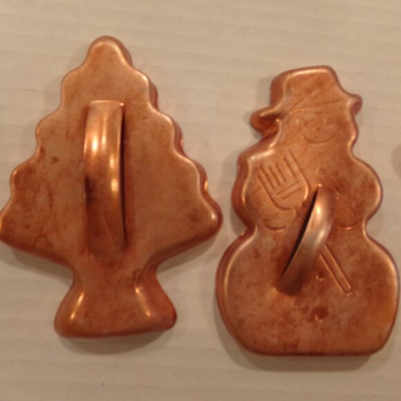 Vintage Cookie Cutters Christmas Gingerbread Man Tree Snowman - Picture 3 of 6